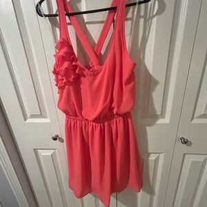 Pink dress - crisscross back